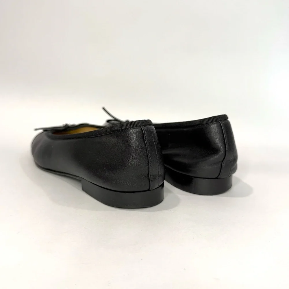 ✨SOLD✨ Chanel Black Lambskin Ballet Flats - Picture 9 of 11